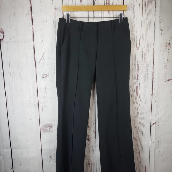 Tracy Evans Womens Pants Size 5 Front Seam Straight Leg Stretch Black - Picture 2 of 8